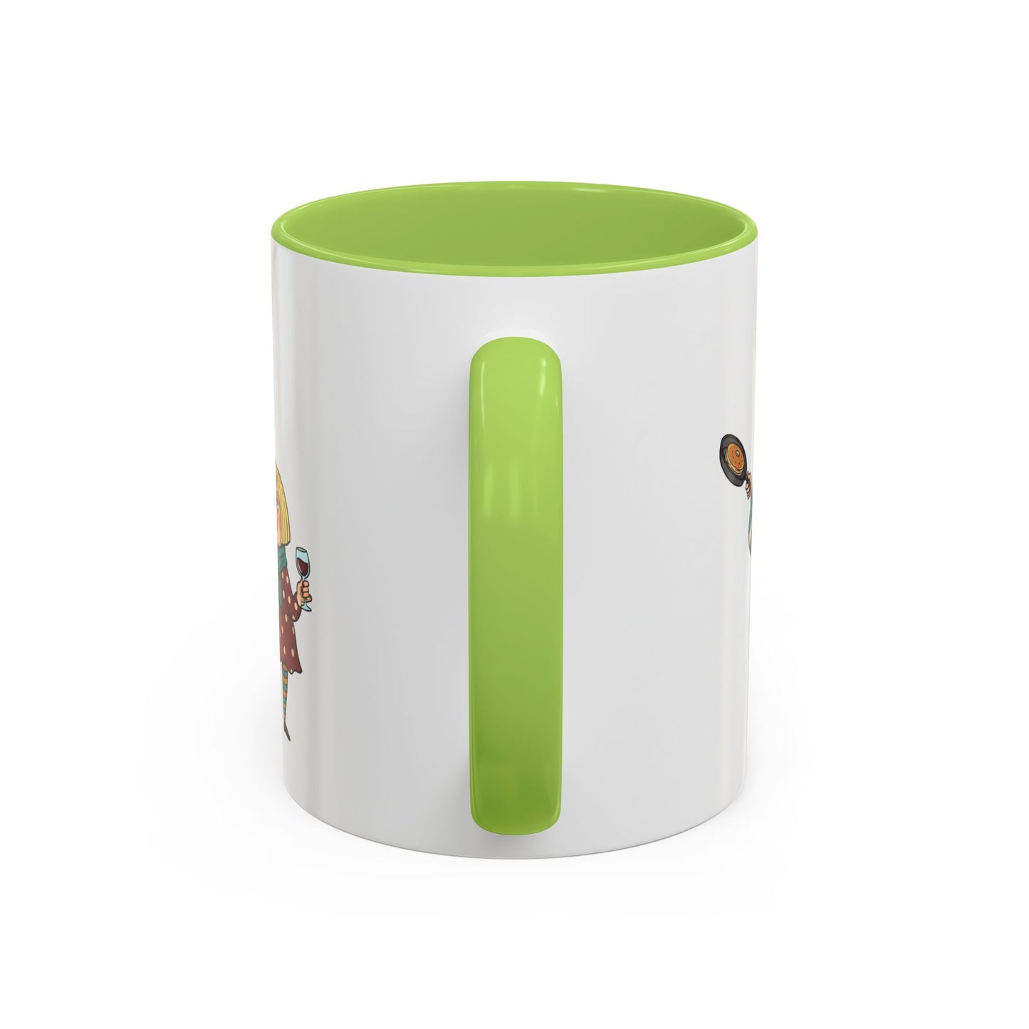 Funny Family Characters Accent Coffee Mug – Quirky Cartoon Parents & Kids Gift