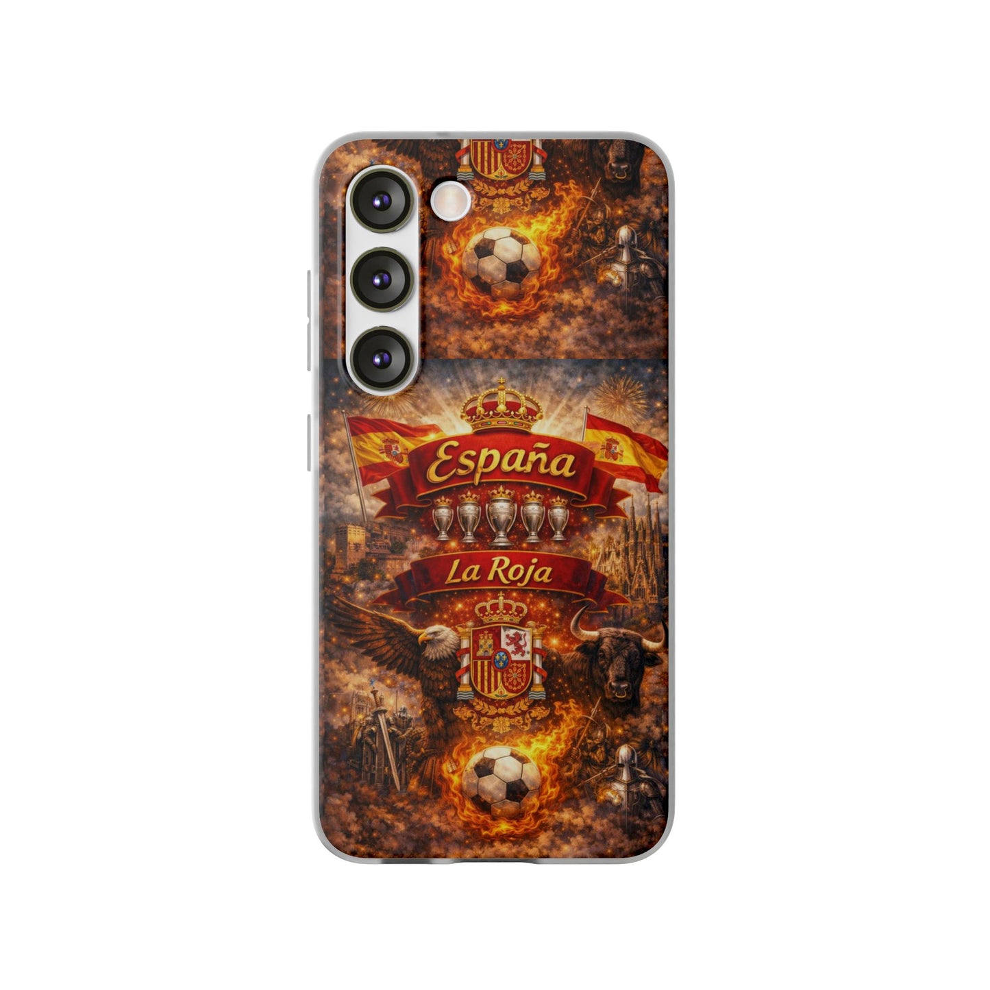 Spain La Roja Soccer Phone Case — España Football Flexi Case