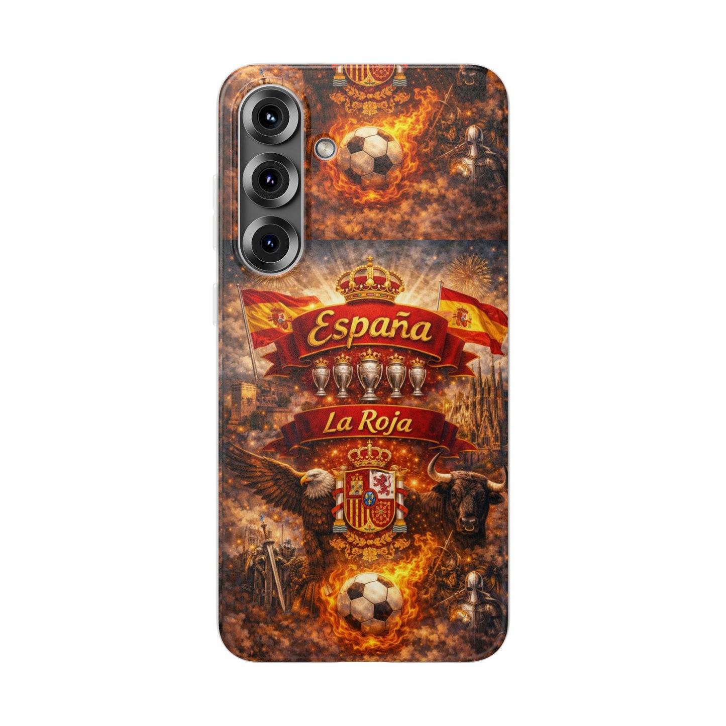 Spain La Roja Soccer Phone Case — España Football Flexi Case