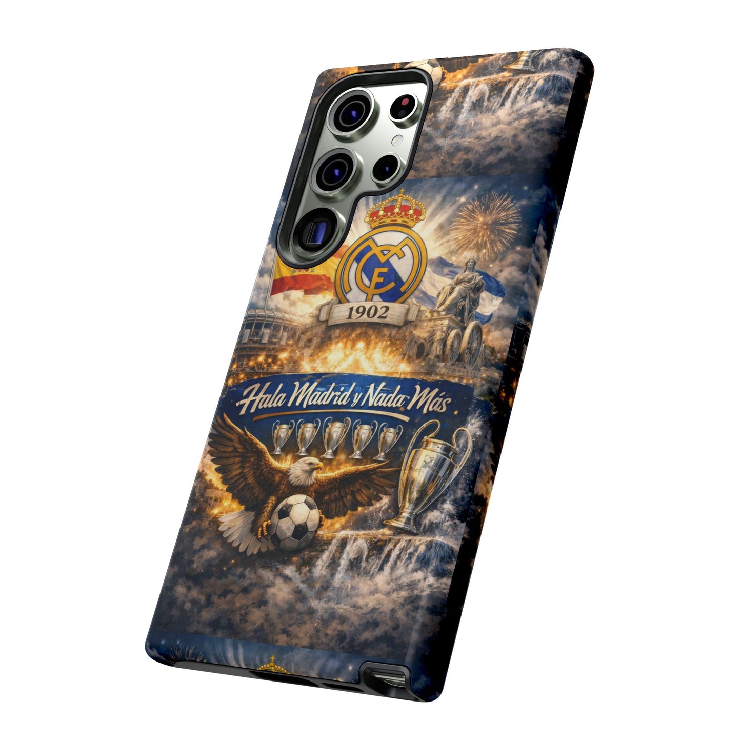 Funda para teléfono Real Madrid – Funda protectora de fútbol "Hala Madrid y Nada Más"