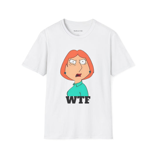 WTF Cartoon Mom Graphic T-Shirt