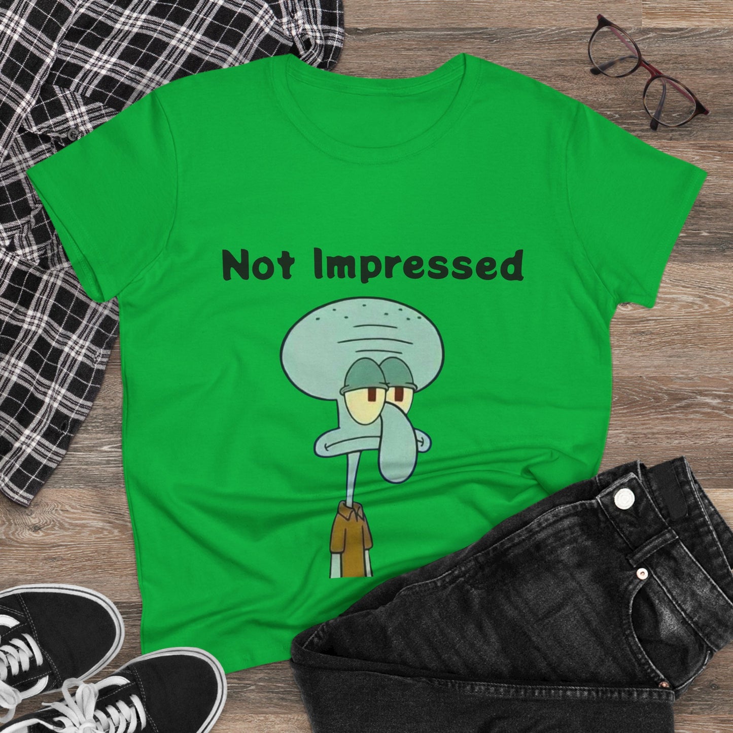 Not Impressed Graphic Tee — Funny Sarcasm Women's T-Shirt