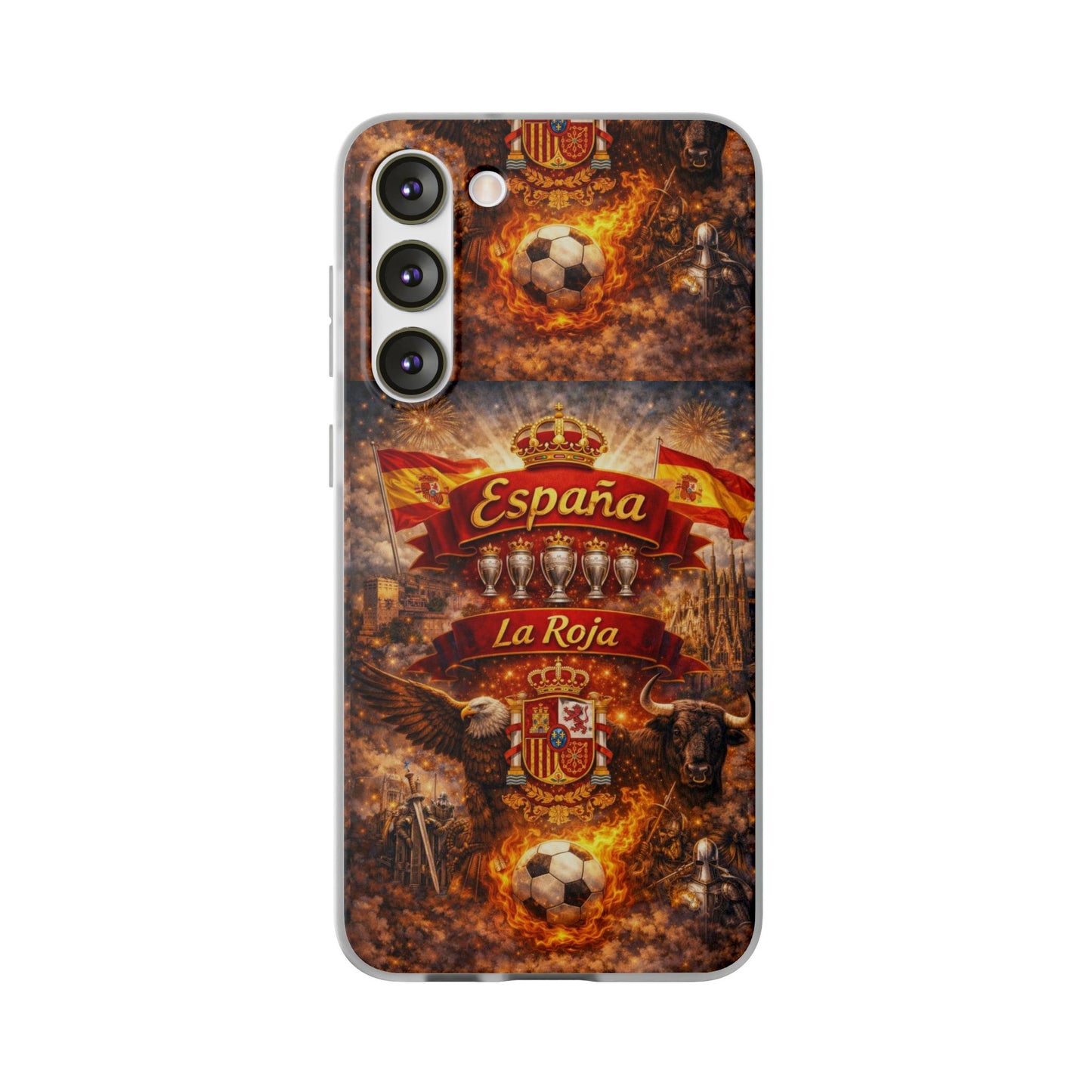Spain La Roja Soccer Phone Case — España Football Flexi Case