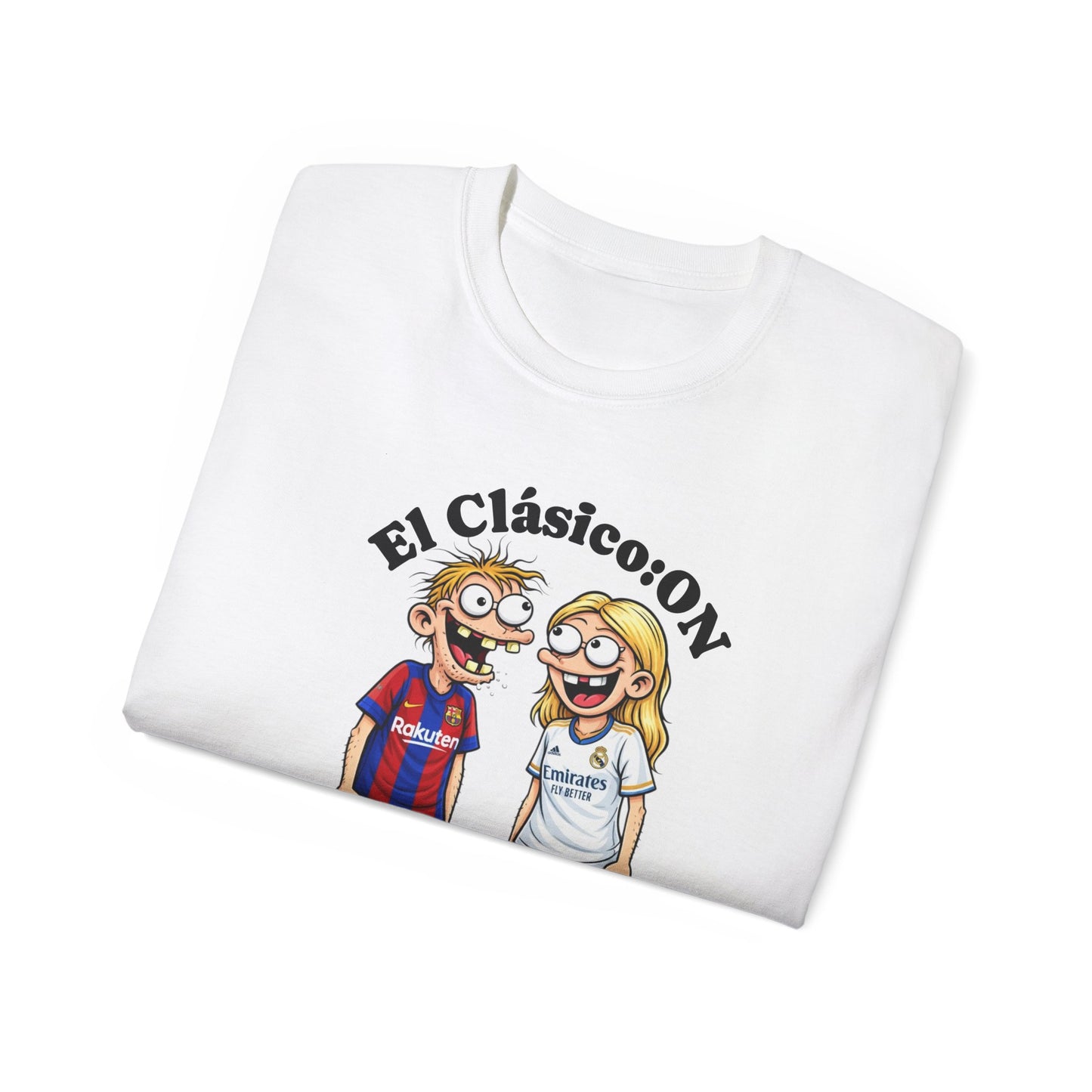 Soccer Rivalry Tee — "Friendship: OFF, El Clásico: ON"