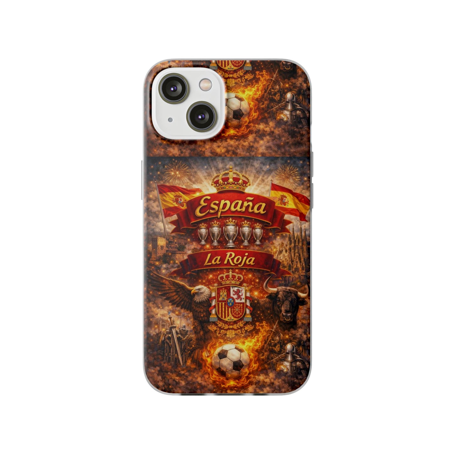 Spain La Roja Soccer Phone Case — España Football Flexi Case