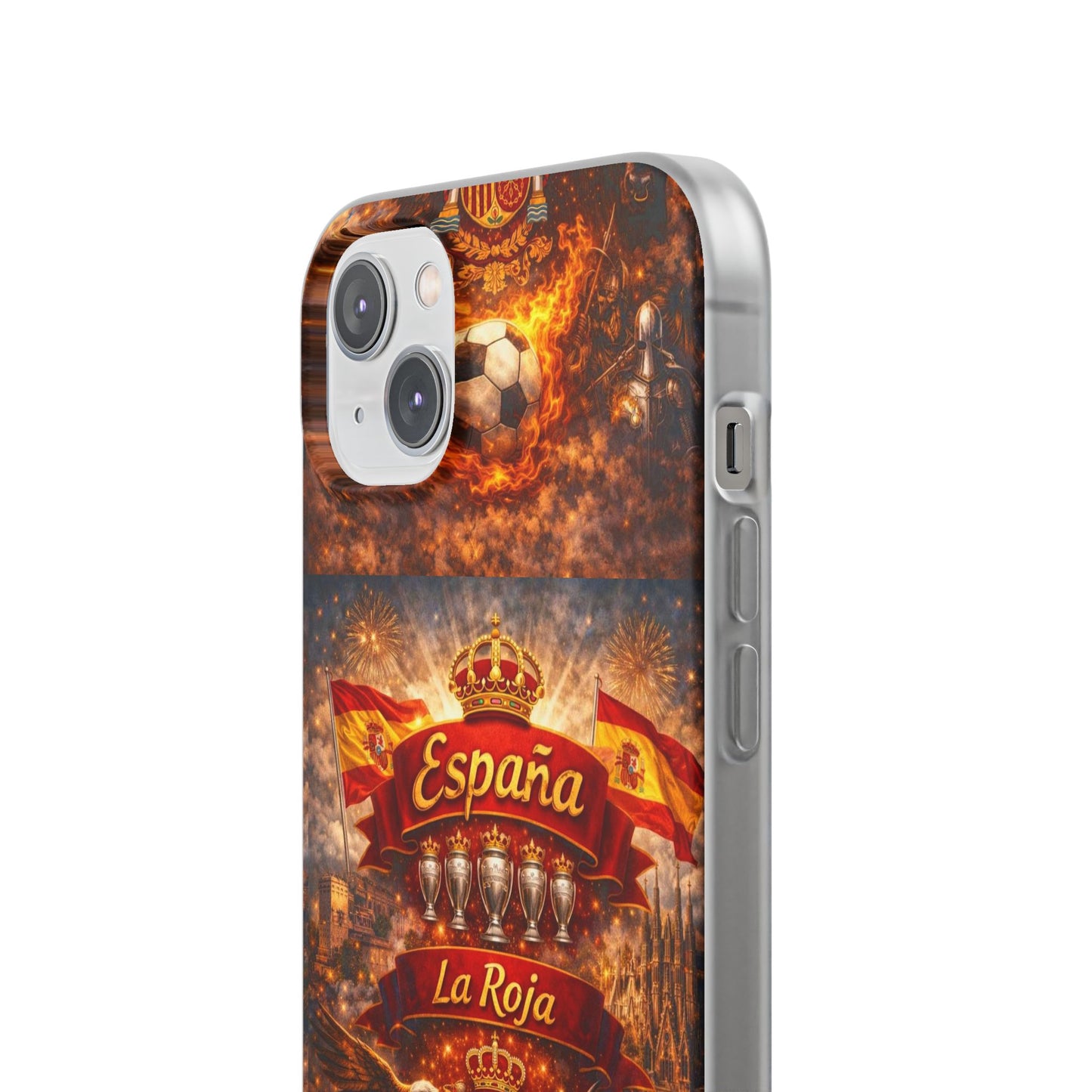 Spain La Roja Soccer Phone Case — España Football Flexi Case