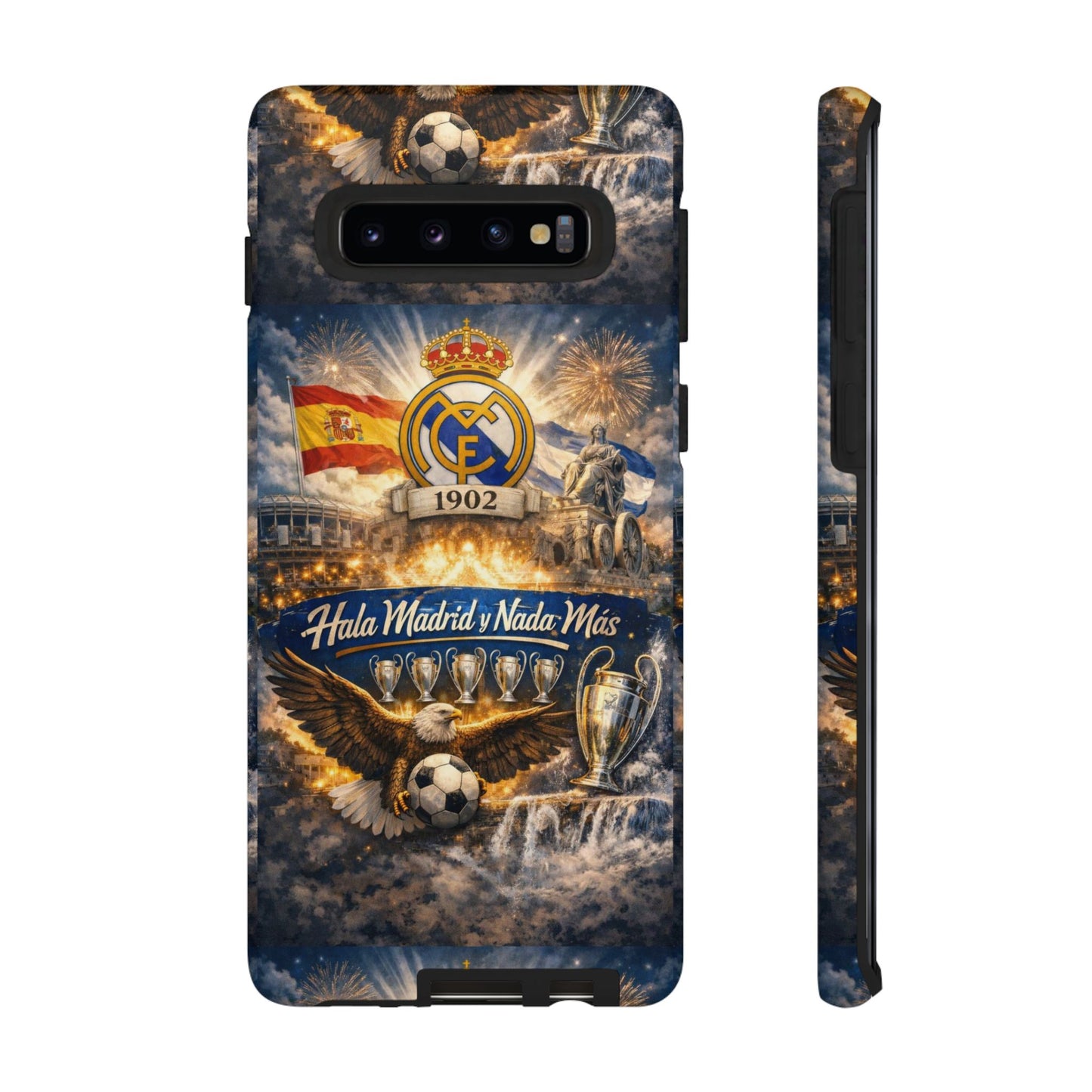 Funda para teléfono Real Madrid – Funda protectora de fútbol "Hala Madrid y Nada Más"