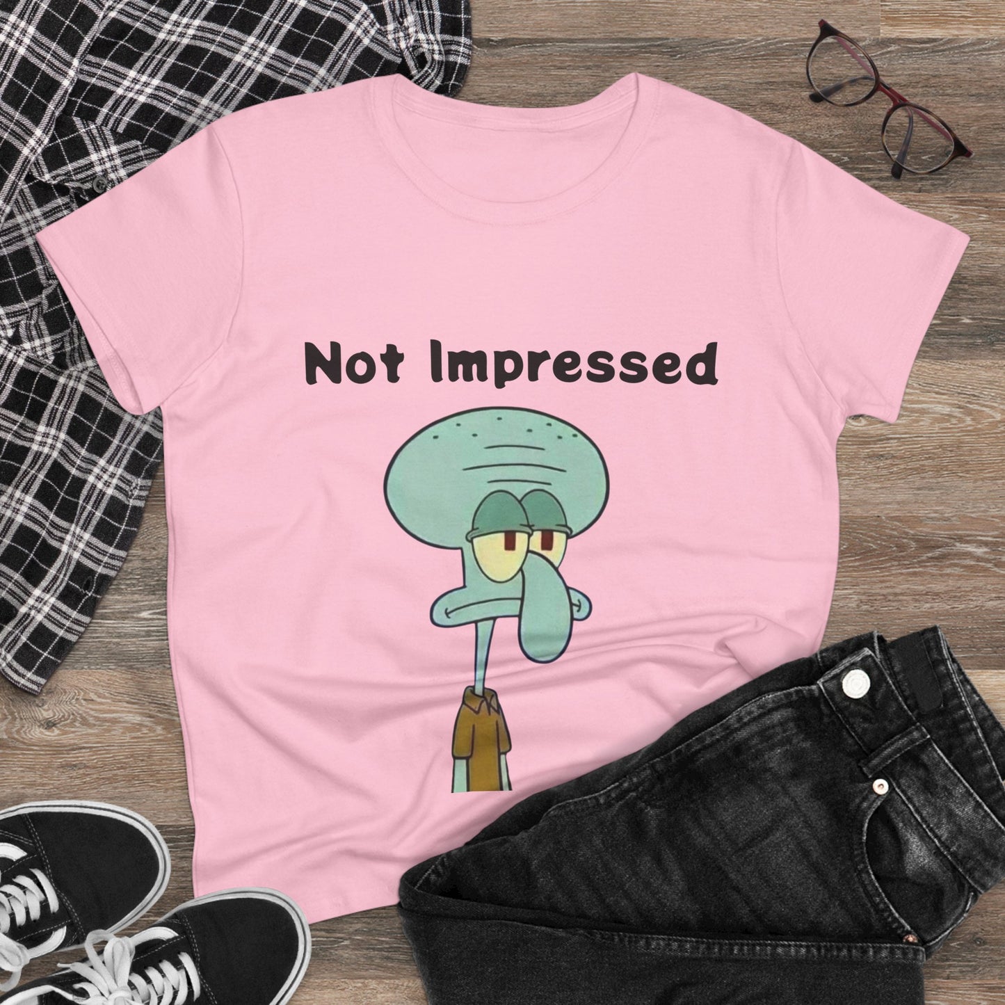 Not Impressed Graphic Tee — Funny Sarcasm Women's T-Shirt